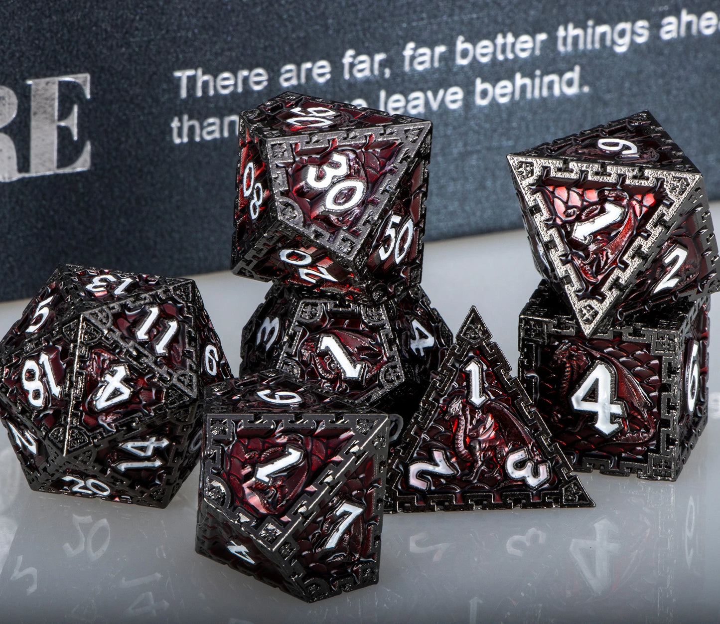 Mythrend's Scales of Fate - Polyhedral Dice Set