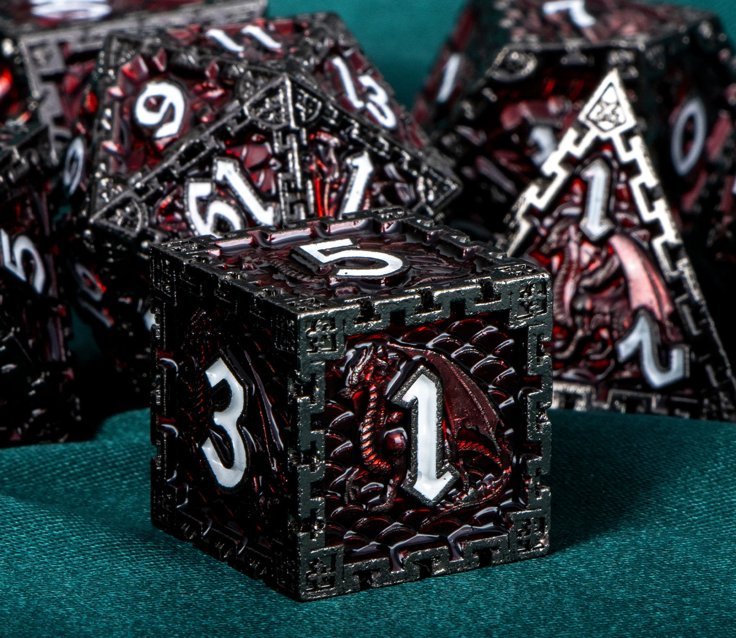 Mythrend's Scales of Fate - Polyhedral Dice Set