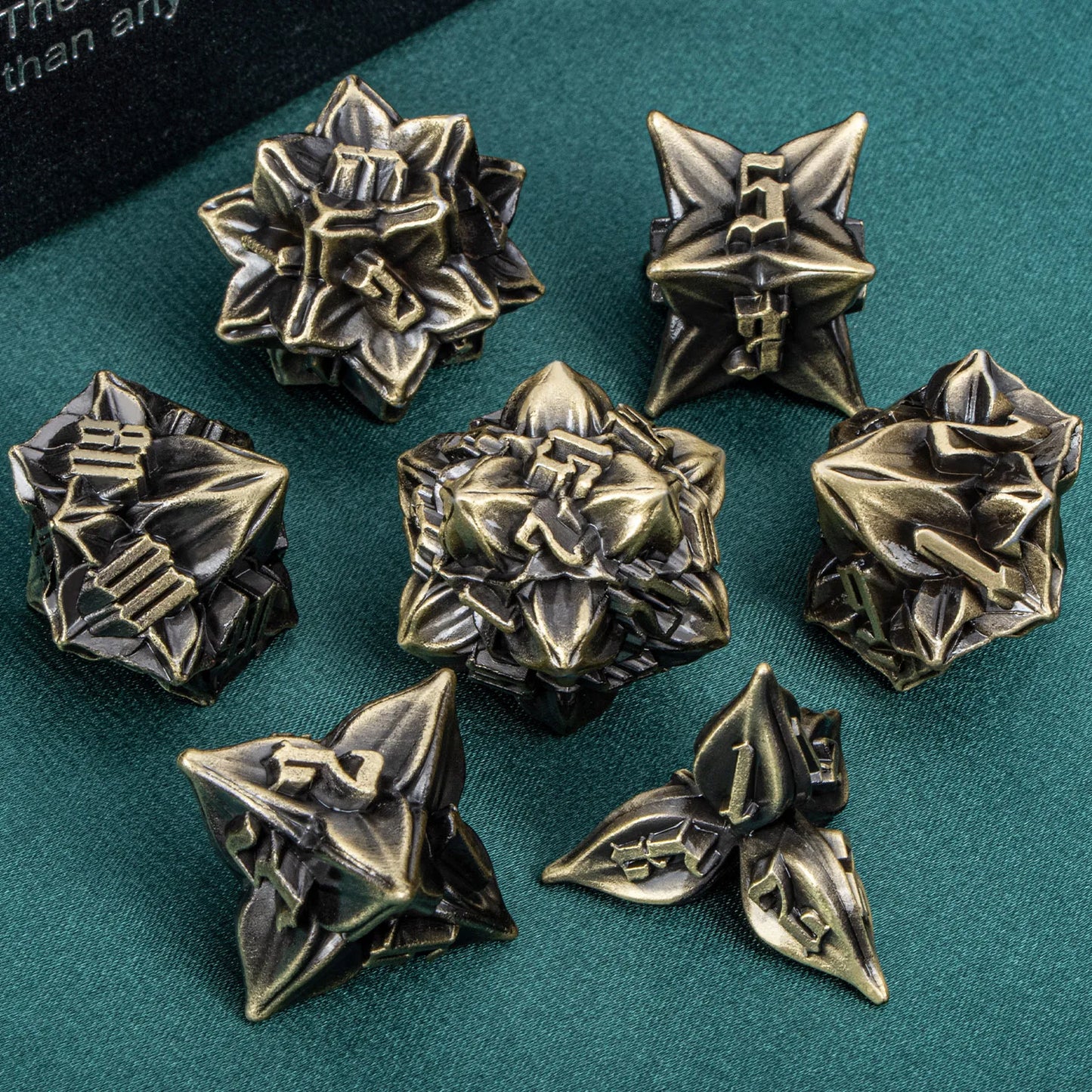 Dice of Elduraan, the Forgemaster- Metal Polyhedral Dice Set