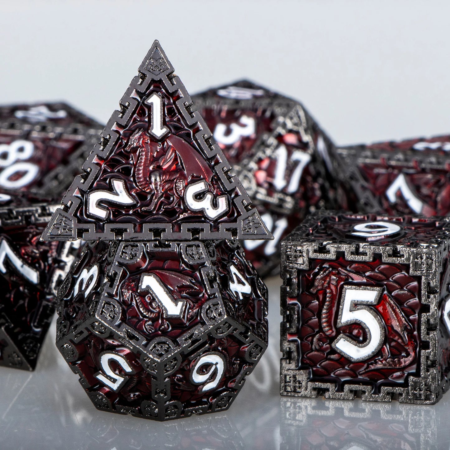 Mythrend's Scales of Fate - Polyhedral Dice Set